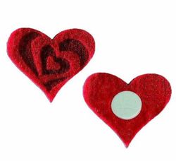 Corazón Fieltro Adhesivo (30 unidades)
