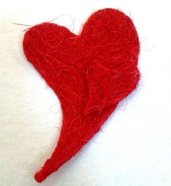 Corazones Sisal Pack 10 uds.