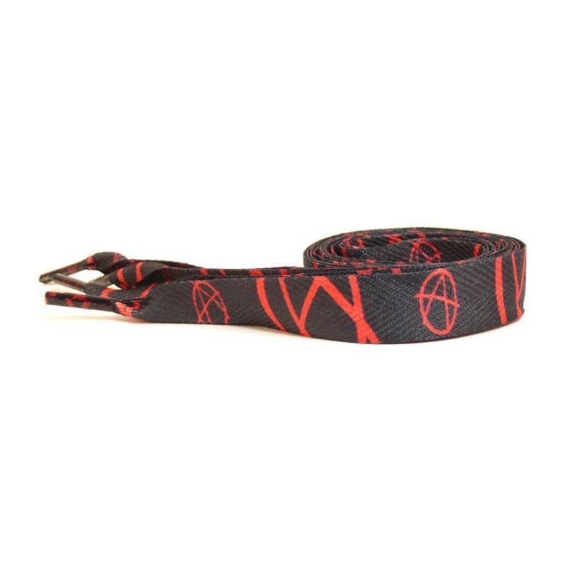 Cordon Ancho Negro Anarchy Rojo