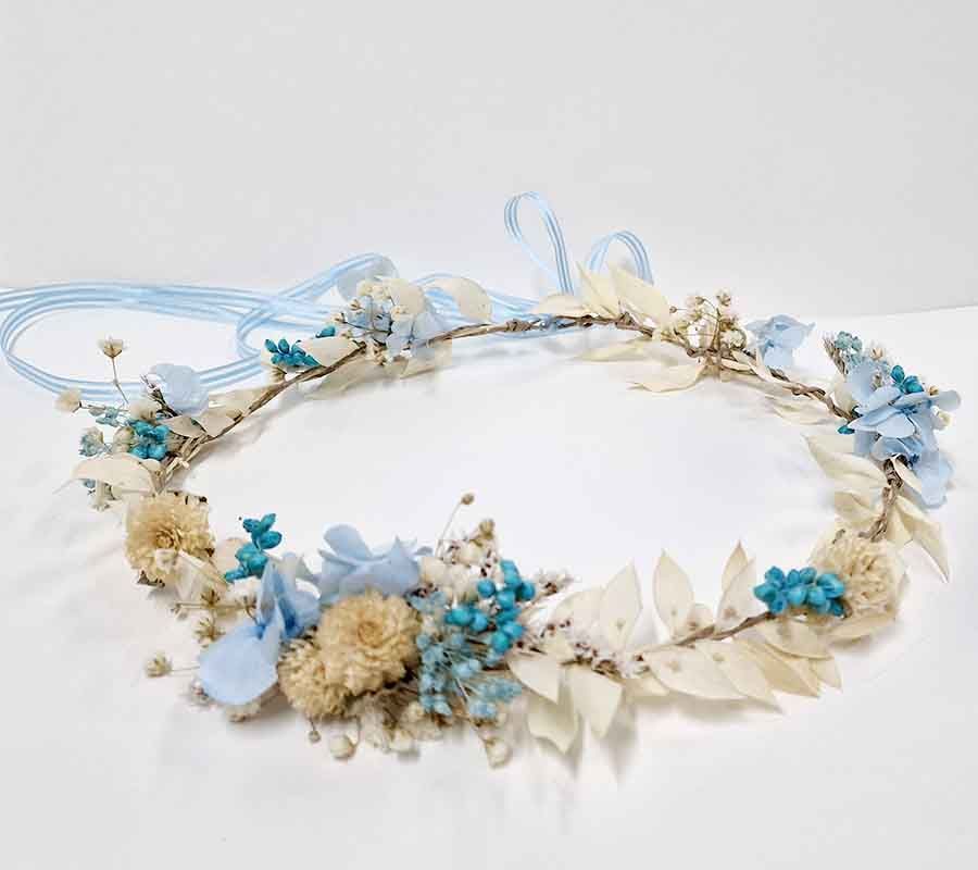 Corona Niña Madroños Azul