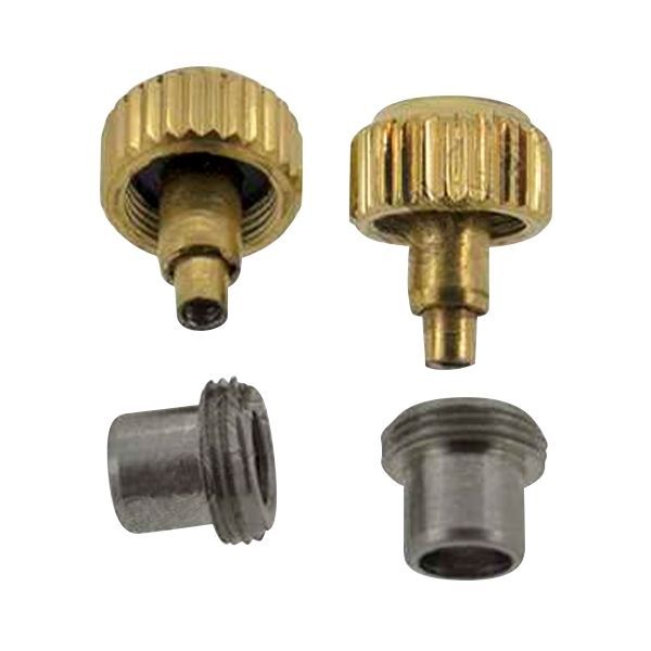 Corona Reloj Acero Dorado 245114 Roscada C. Tubo R90 Diámetro 5,00mm x (T Diámetro 3,50mm x 2,00mm)