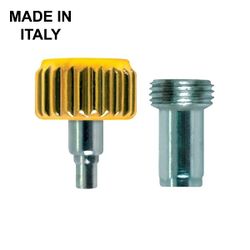 Corona Reloj Acero Dorado 245223 Roscada C. Tubo RX R90 Diámetro 7,00mm x (T Diámetro 4,00mm x 2,70mm)