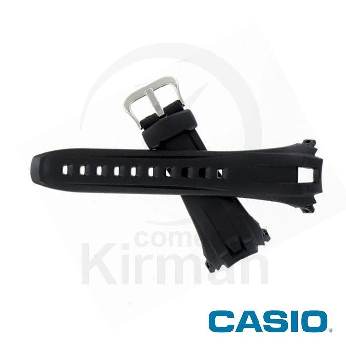 Correa Reloj Casio Goma 10062433 Casio Negra Cierre Hebilla
