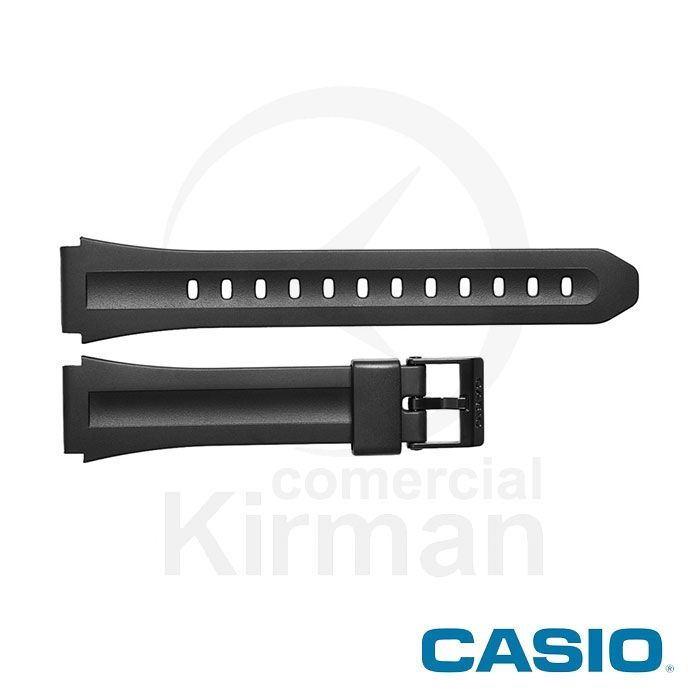 Correa Reloj Casio Goma 10075268 Casio Negra Cierre Hebilla