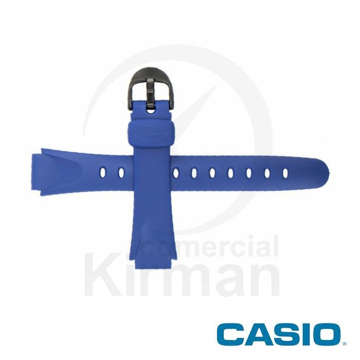 Correa Reloj Casio Goma 10128140 Casio Azul Cierre Hebilla