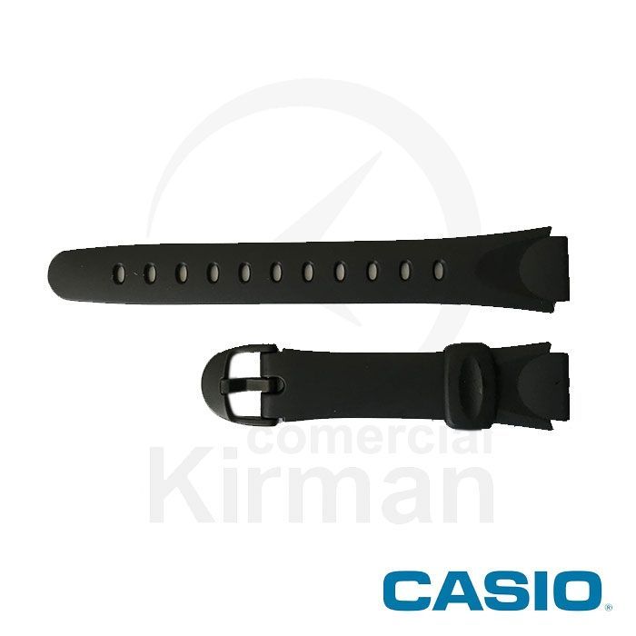 Correa Reloj Casio Goma 10129723 Casio Negra Cierre Hebilla