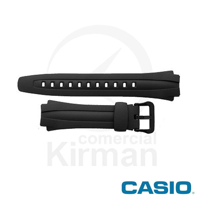 Correa Reloj Casio Goma 10137491 Casio Negra Cierre Hebilla
