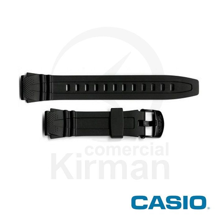 Correa Reloj Casio Goma 10162532 Casio Negra Cierre Hebilla