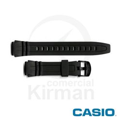 Correa Reloj Casio Goma 10162532 Casio Negra Cierre Hebilla