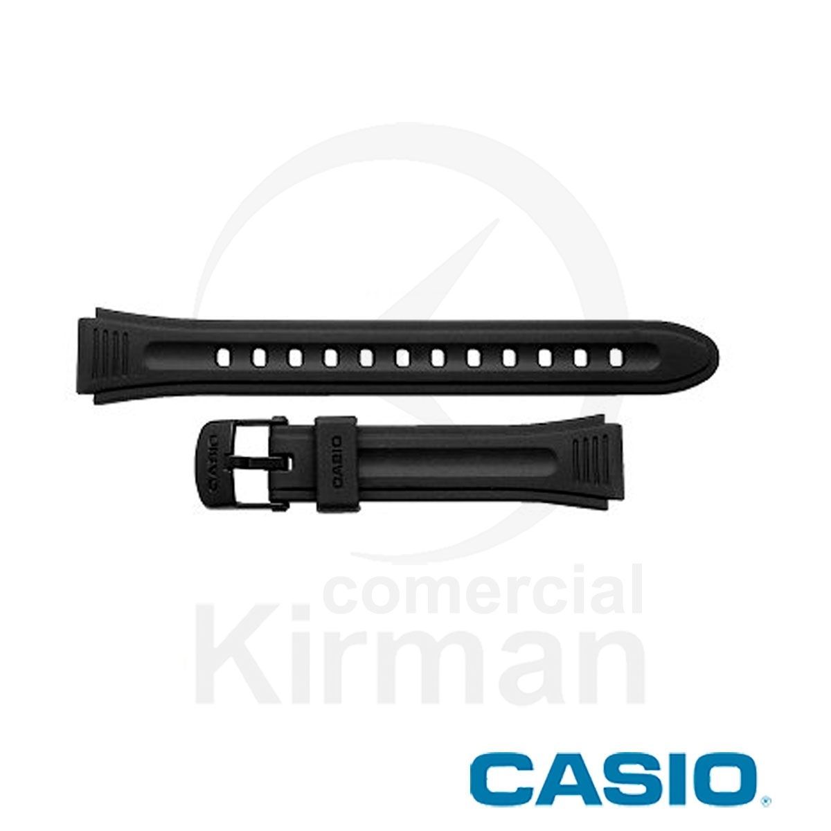 Correa Reloj Casio Goma 10177113 Casio Negra Cierre Hebilla