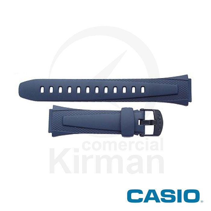 Correa Reloj Casio Goma 10183358 Casio Azul Cierre Hebilla