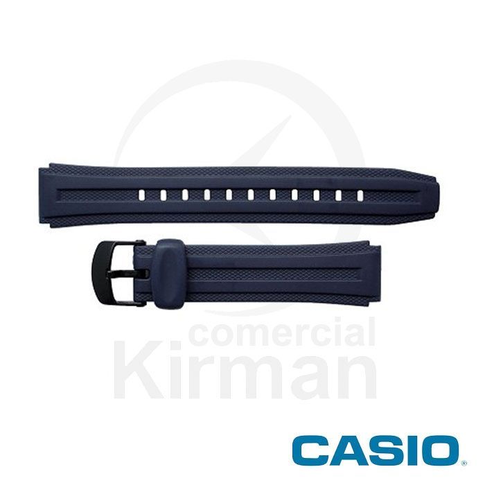 Correa Reloj Casio Goma 10268501 Casio Azul Cierre Hebilla