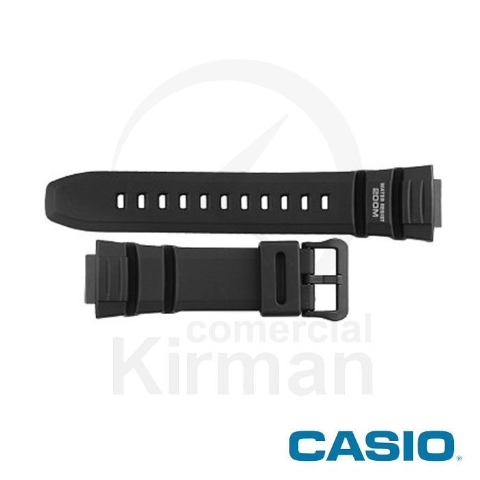Correa Reloj Casio Goma 10302043 Casio Negra Cierre Hebilla