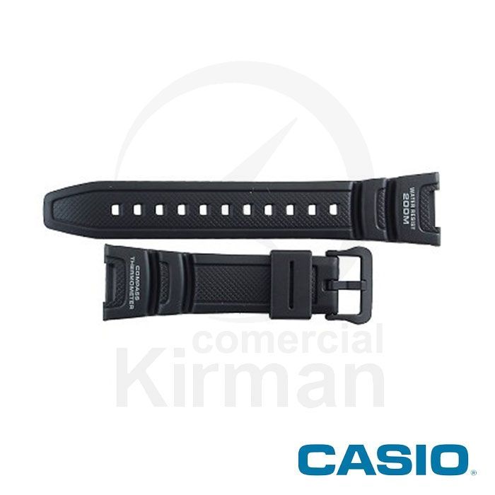 Correa Reloj Casio Goma 10304195 Casio Negra Cierre Hebilla