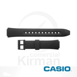 Correa Reloj Casio Goma 10379447 Casio Negra Cierre Hebilla