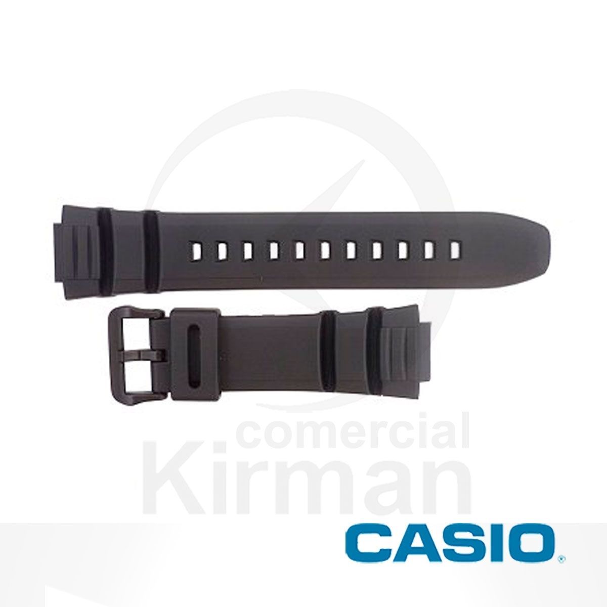 Correa Reloj Casio Goma 10395874 Casio Negra Cierre Hebilla