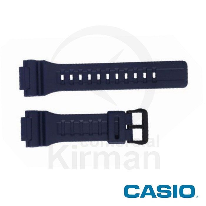 Correa Reloj Casio Goma 10410726 Casio Azul Cierre Hebilla