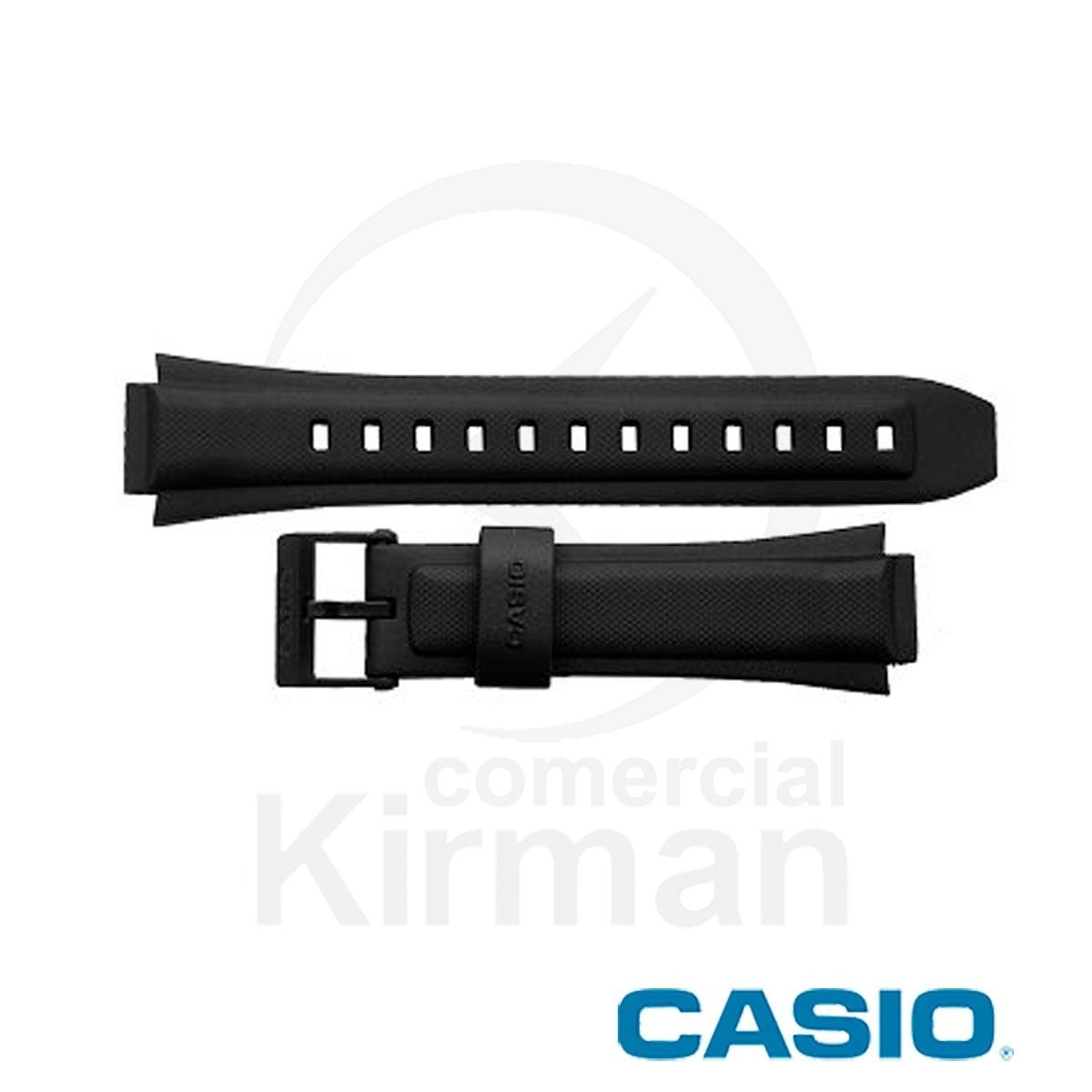 Correa Reloj Casio Goma 10572288 Casio Negra Cierre Hebilla