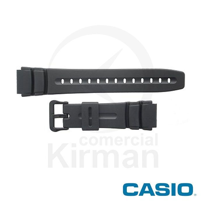 Correa Reloj Casio Goma 70622792 Casio Negra Cierre Hebilla