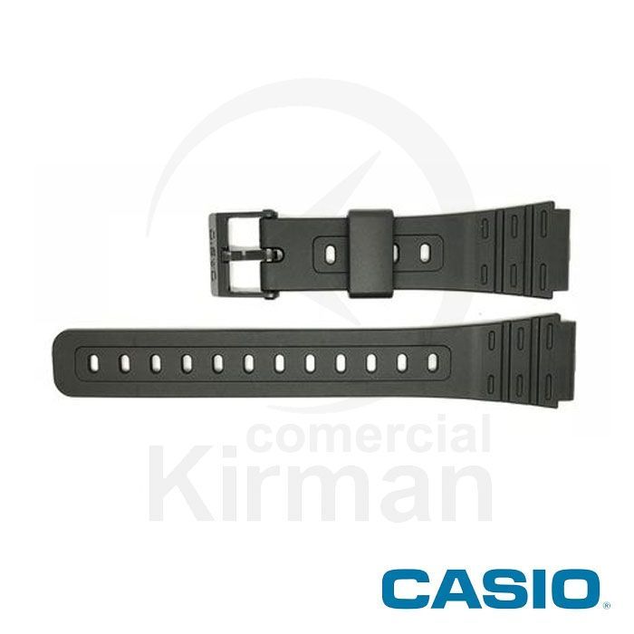 Correa Reloj Casio Goma 71604816 Casio Negra Cierre Hebilla