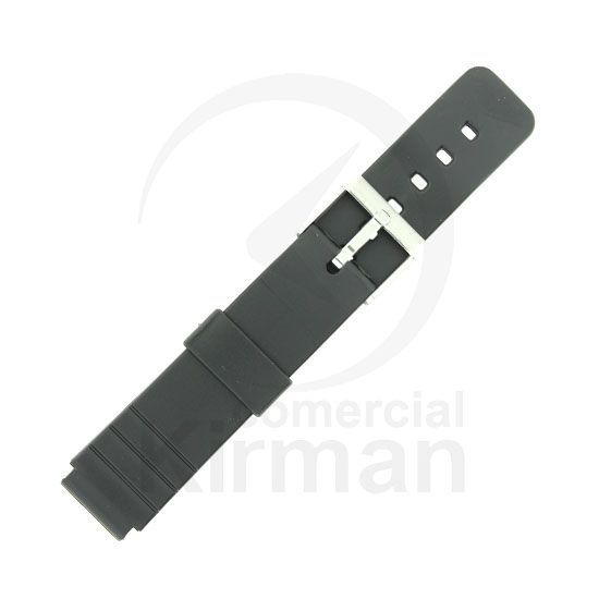 Correa Reloj Goma 16mm 135142 Negra PU Cierre Hebilla