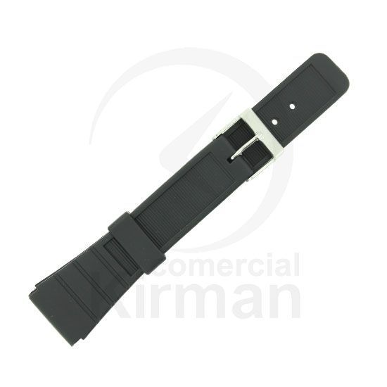 Correa Reloj Goma 18mm 135094/18 Negra Cierre Hebilla