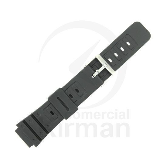 Correa Reloj Goma 18mm 135134 Negra Cierre Hebilla