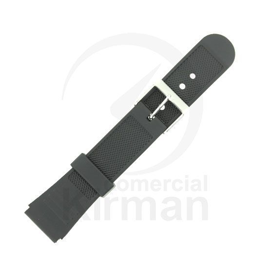 Correa Reloj Goma 20mm 135053 Negra Cierre Hebilla