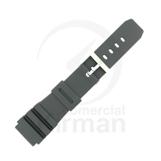 Correa Reloj Goma 22mm 135023 Negra Cierre Hebilla