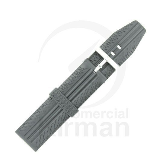 Correa Reloj Goma 22mm 135104 Negra Cierre Hebilla