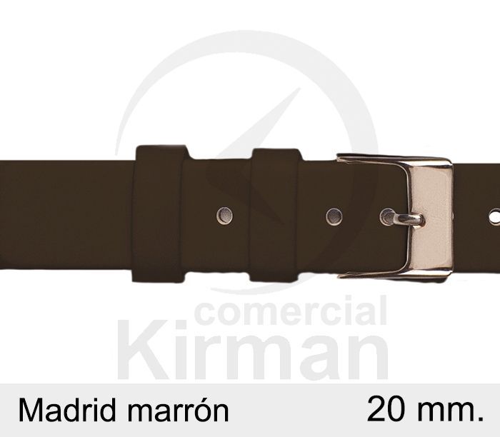 Correa Reloj Piel 20x75/115mm 134122M Madrid Marrón Cierre Hebilla