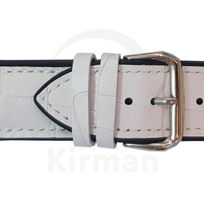 Correa Reloj Piel 20x75/120mm4010320 A Coruńa Blanca Cierre Hebilla