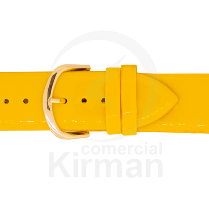 Correa Reloj Piel 28x80/120mm 142109AM Amarilla Cierre Hebilla