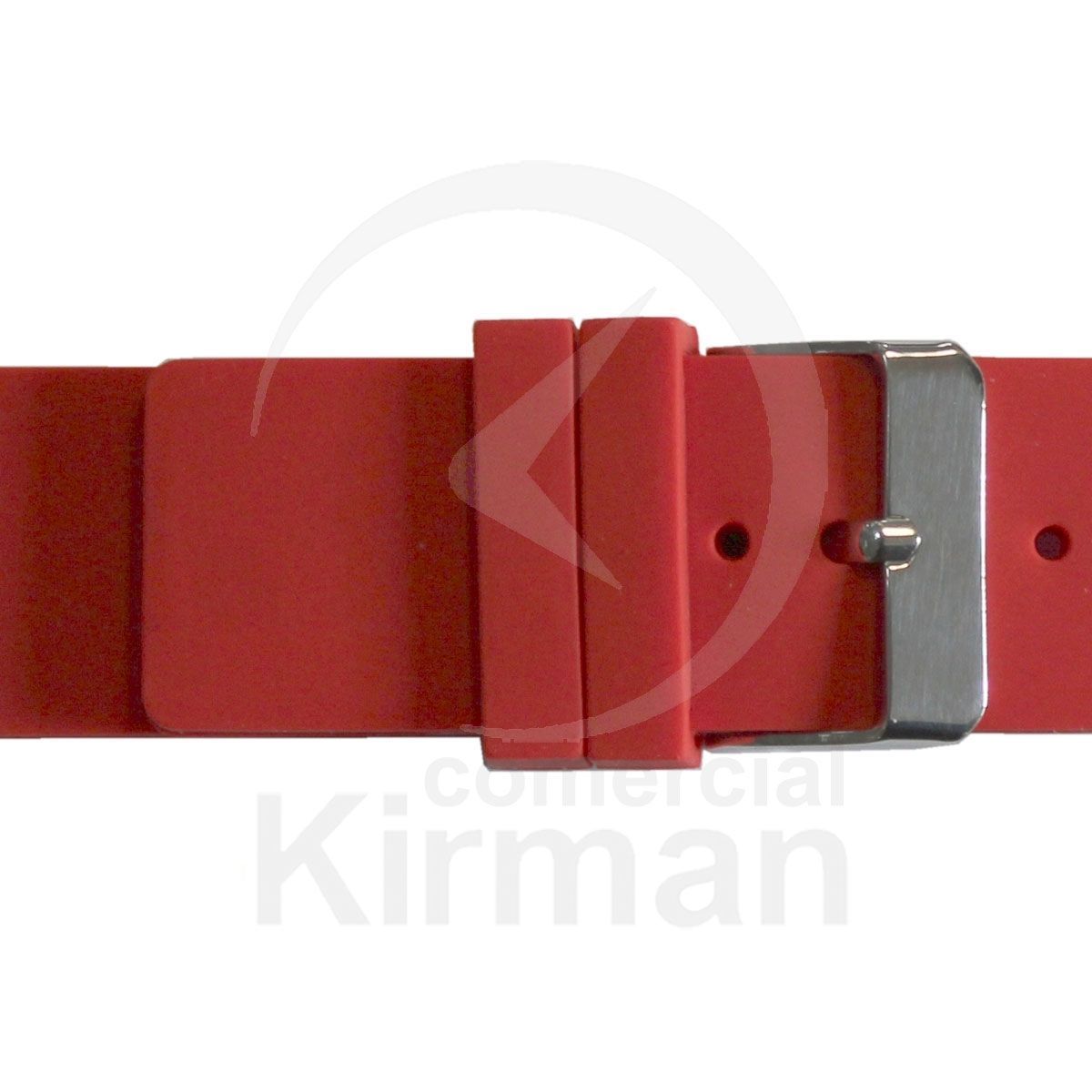 Correa Reloj Silicona 18mm 135000/18R Roma Roja Cierre Hebilla