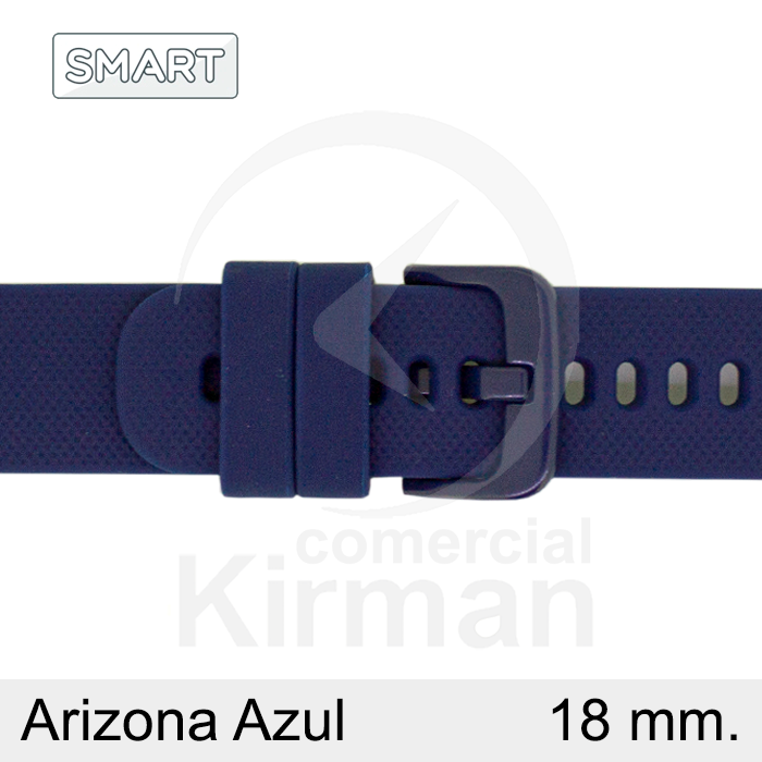 Correa Reloj Silicona 18mm 135167/18A Smart Arizona Azul Cierre Hebilla