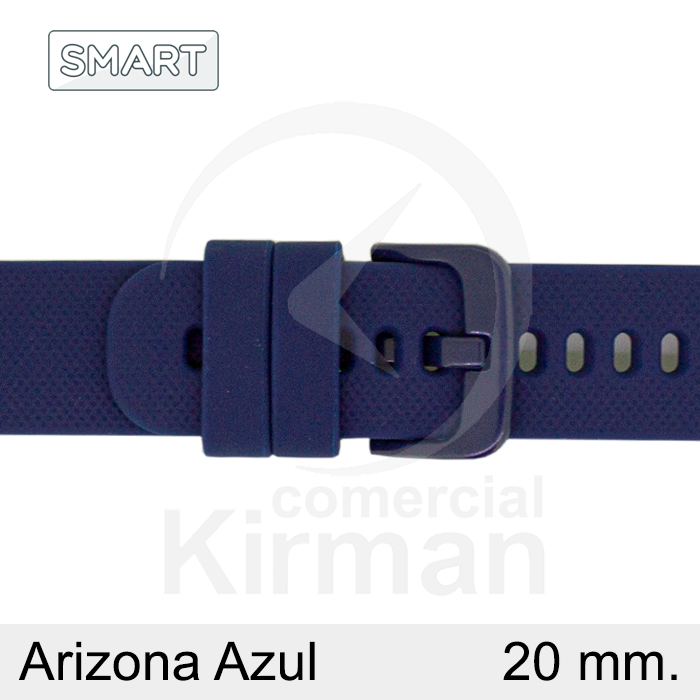 Correa Reloj Silicona 20mm 135167/20A Smart Arizona Azul Cierre Hebilla