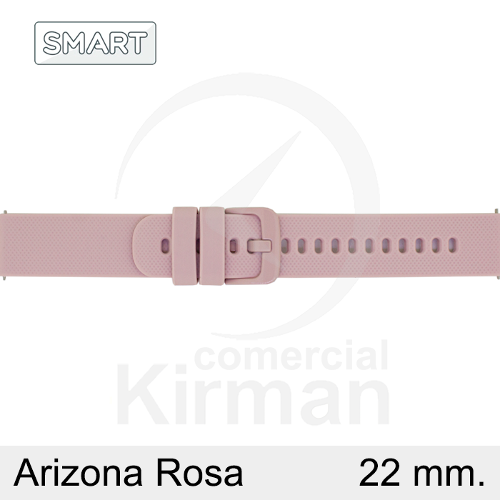 Correa Reloj Silicona 22mm 135167/22RO Smart Arizona Rosa Cierre Hebilla