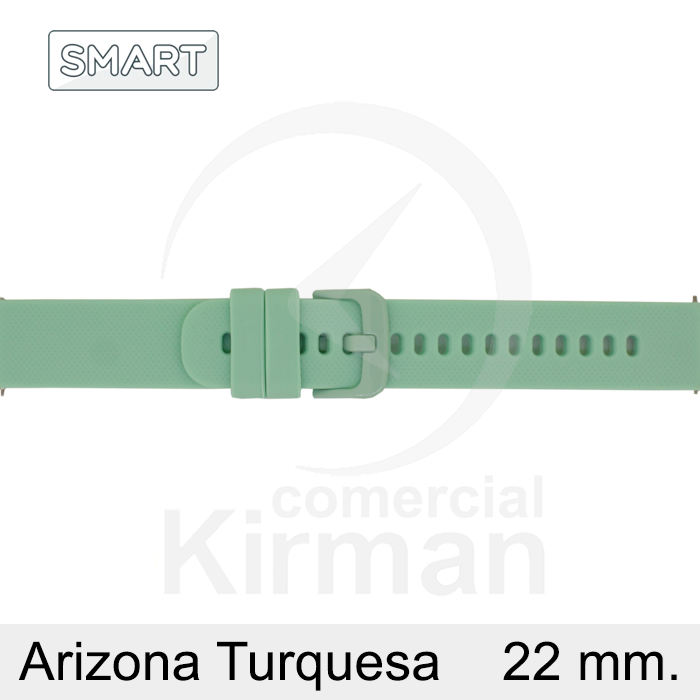 Correa Reloj Silicona 22mm 135167/22T Smart Arizona Turquesa Cierre Hebilla