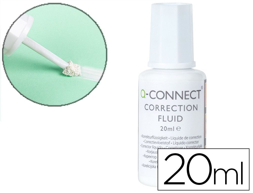 Corrector q-connect frasco 20ml aplicador espuma