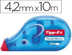 Corrector Tipp-Ex Cinta -Pocket Mouse 4,2 mm X 10 M.