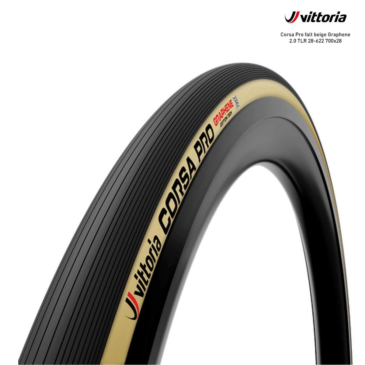 Corsa Pro falt beige Graphene 2.0 TLR 28-622 700x28