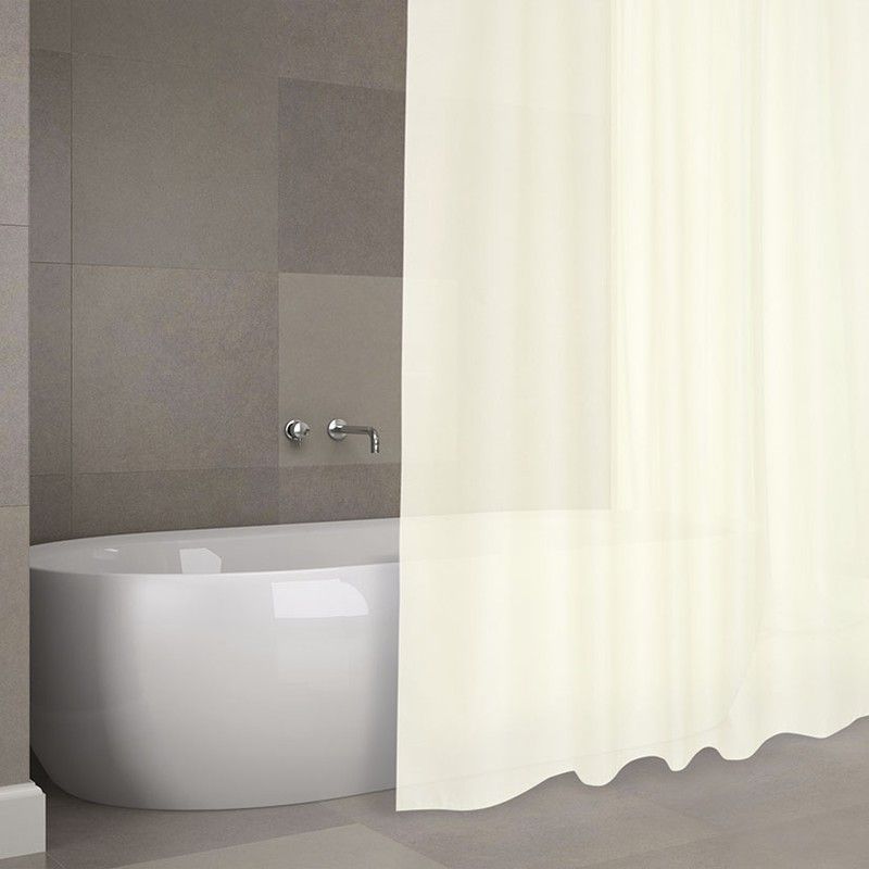 Cortina baño poliéster HABITEX Cortina Baño Poliester 180X200Cm.Beige