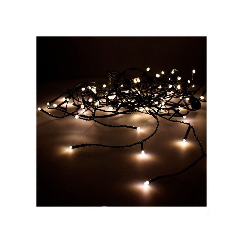 Cortina icicle easy-connect 2x0,5mts 12 tiras blanco calido 30v (interior-exterior) edm total 0,72w