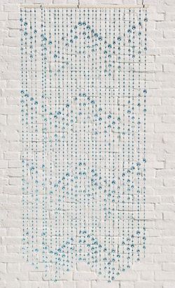 Cortina plástico azul para puerta 90x180 cm. Profer Green