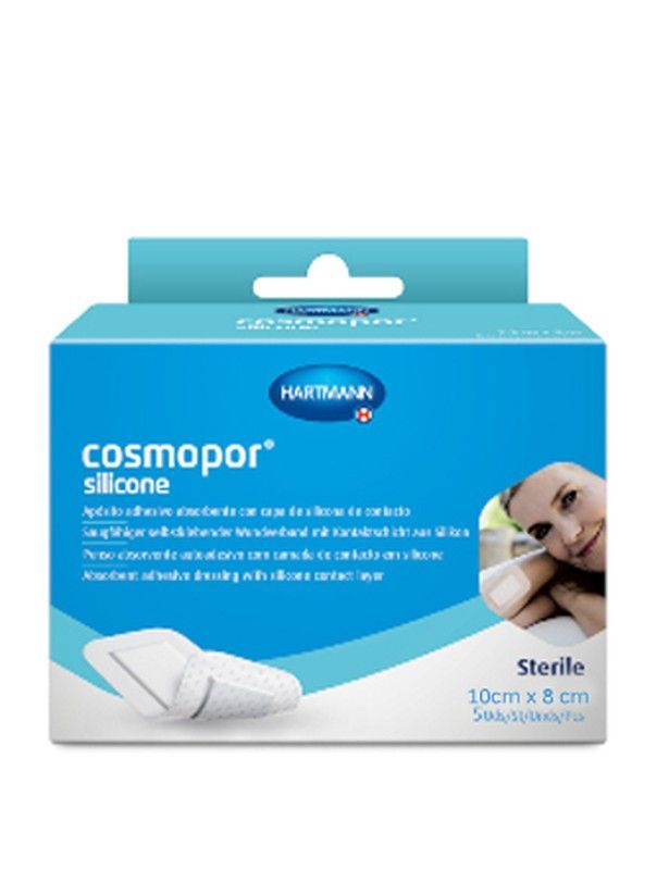 Cosmopor Silicona Apósito Estéril 10 cm X 8 cm 5u