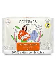 Cottons compresa maternity con alas 10 unidades