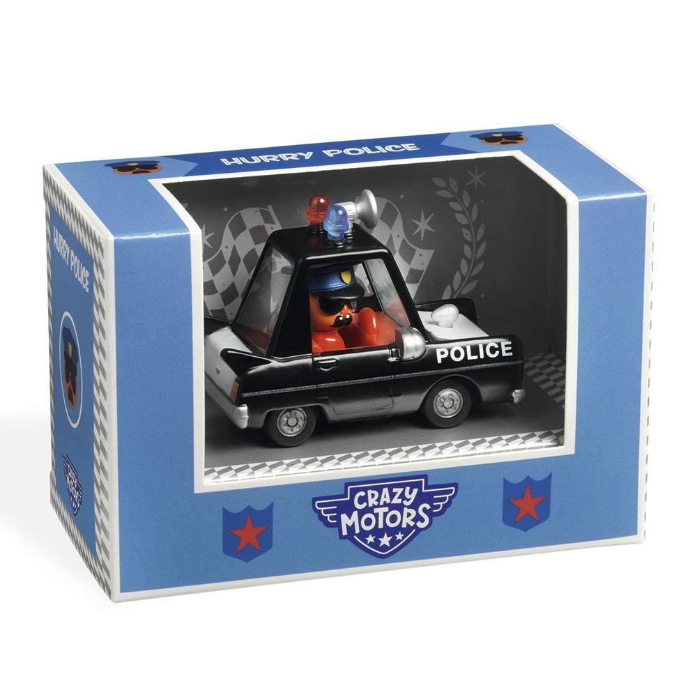 Crazy Motors - Hurry Police - Coche Metal - Djeco
