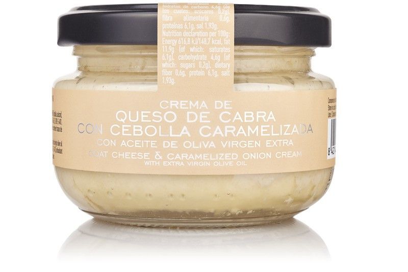 Crema de queso de cabra con cebolla caramelizada la chinata 125 grs