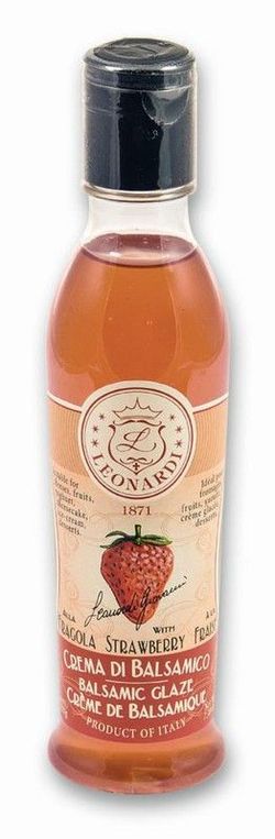 Crema Vinagre Balsámico Fresa 220 g Leonardi