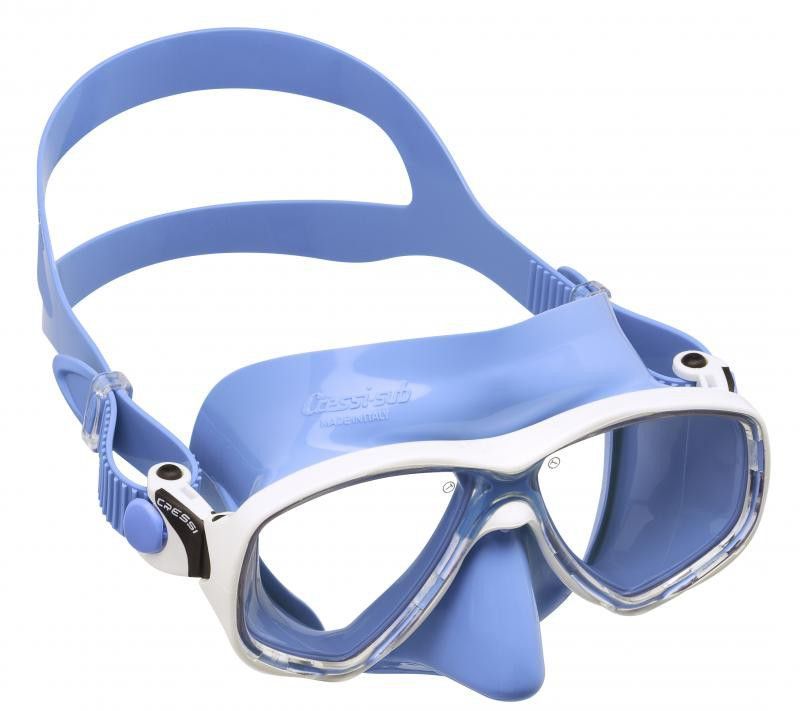 Cressi - Máscara MAREA COLORAMA, Azul – Blanco